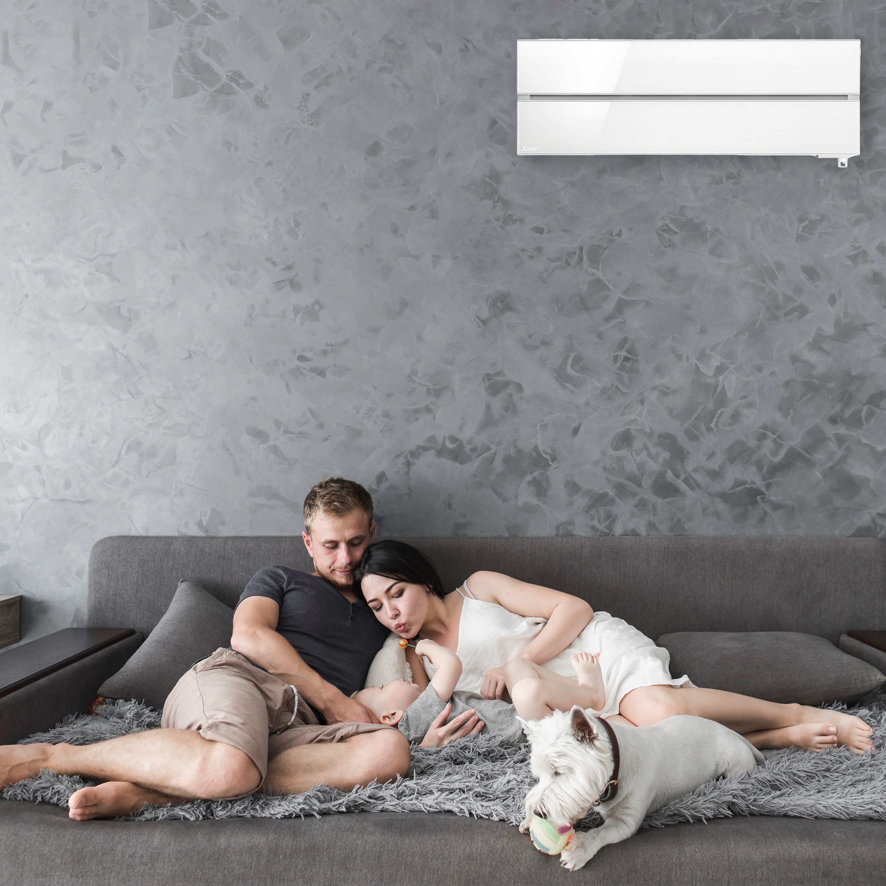 Mitsubishi Electric SIENINIS MSZ-LN serijos 3.5 kW oro kondicionieriaus komplektas baltas MSZ LN W 4