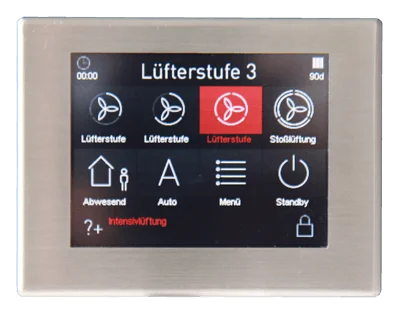 Plokštelinis ENTALPINIS rekuperatorius Zehnder PAUL Climos F 200 ERV focus pultas