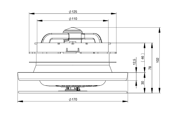 Zehnder ComfoValve Luna vėdinimo difuzorius oro padavimui Karšti Vėjai Zehnder ComfoValve Luna vėdinimo difuzorius oro padavimui zhender luna matmenys